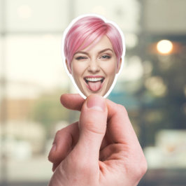 Pegatina de cara de personalizado - Foto personali