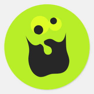 Pegatina de cara loca