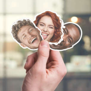 Pegatina de cara personalizado - Divertida foto pe