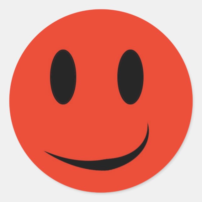 Pegatina de cara roja (Anverso)