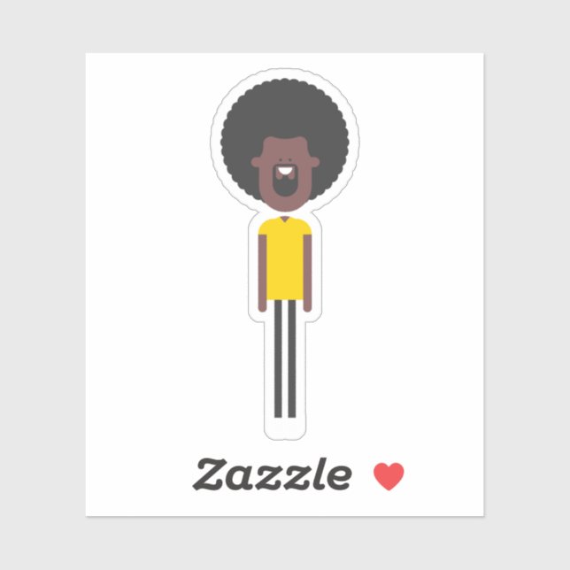 Pegatina de caracteres de GCC - Frankie (Hoja)