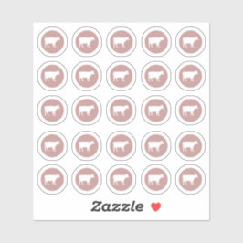 Pegatina de carne y hueso