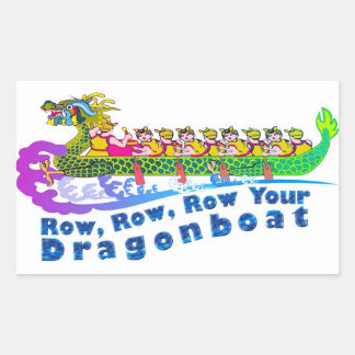 Pegatina de carreras de botes dragones