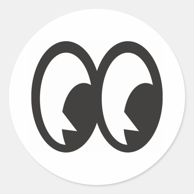 Pegatina de Cartoony Eyes 02 (Anverso)