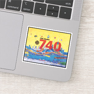 Pegatina de CBC Radio 740
