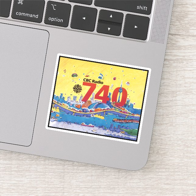 Pegatina de CBC Radio 740 (Detalle)