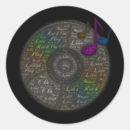 Pegatina de CD arcoiris