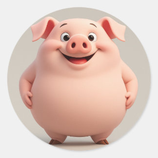 Pegatina de cerdo Personalizado risible
