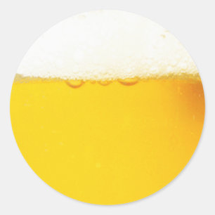 Pegatina de cerveza de ronda