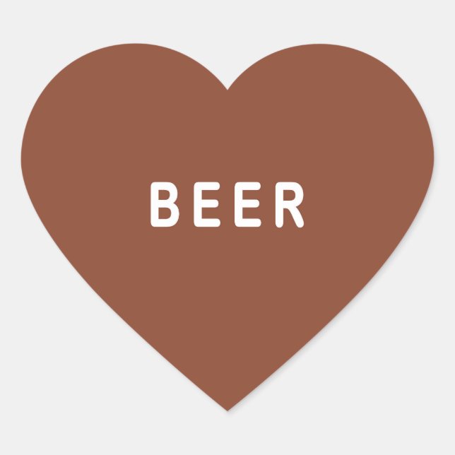 Pegatina de cerveza divertida (Anverso)