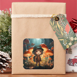 Pegatina de champiñones