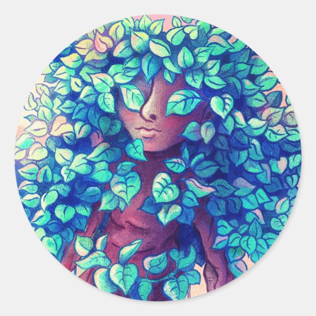 Pegatina de Chica de árbol