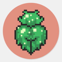 Pegatina de chica de deslizamiento verde