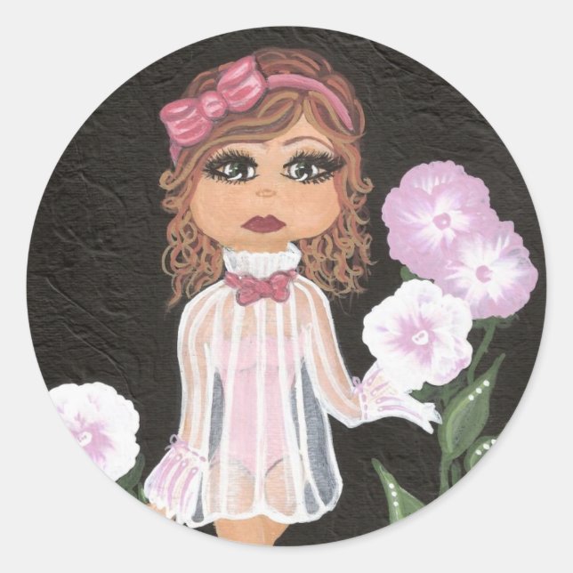 Pegatina de Chicas cuánticos cuánticos inocentes (Anverso)