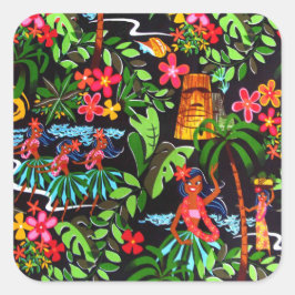 Pegatina de Chicas de Hawái