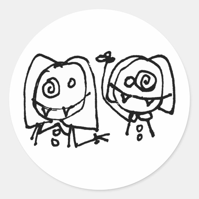 Pegatina de Chicas de Twitarded (Anverso)