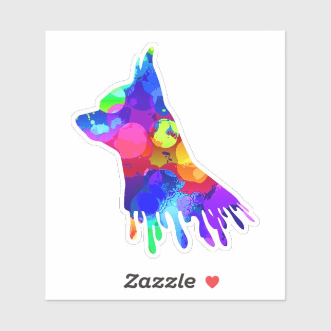 Pegatina de Chihuahua (Hoja)