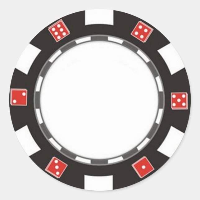 pegatina de chip de balancín en blanco (Anverso)