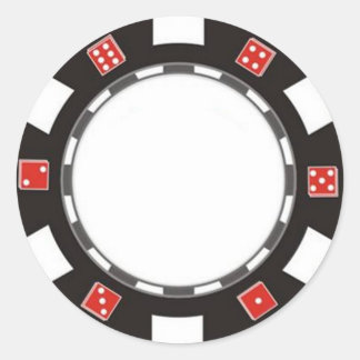 pegatina de chip de balancín en blanco