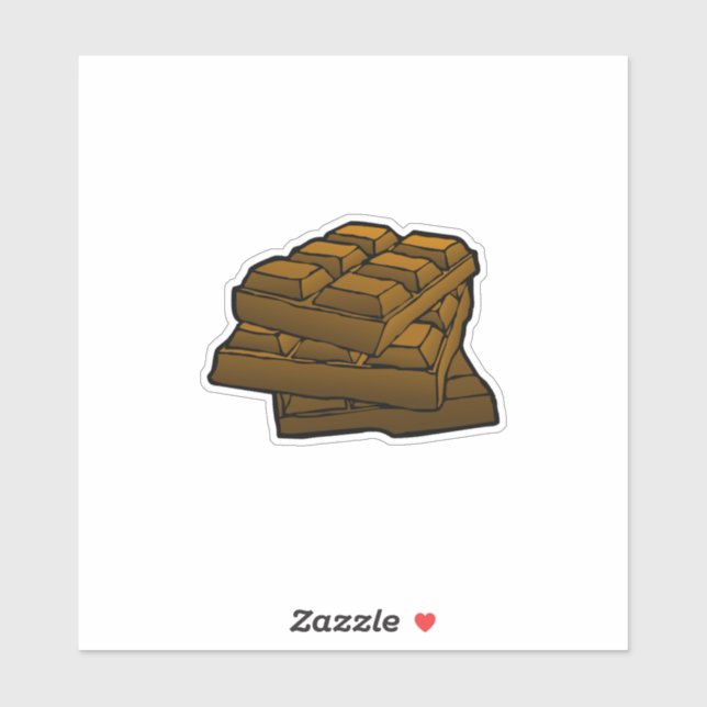 Pegatina de chocolate (Hoja)