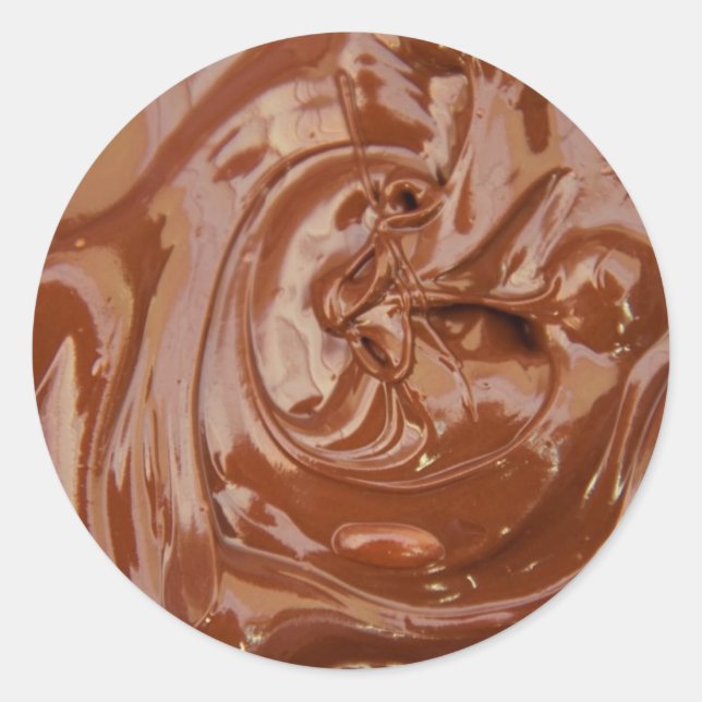 Pegatina de chocolate fundido (Anverso)