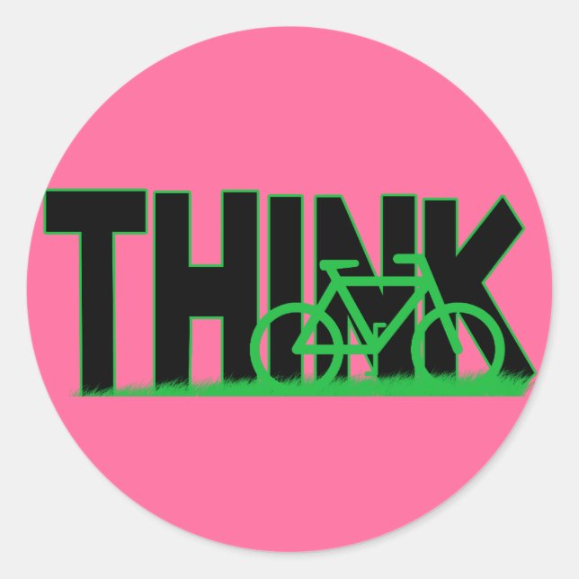 PEGATINA de ciclismo THINK (Anverso)