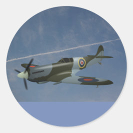 Pegatina de cielo y avión