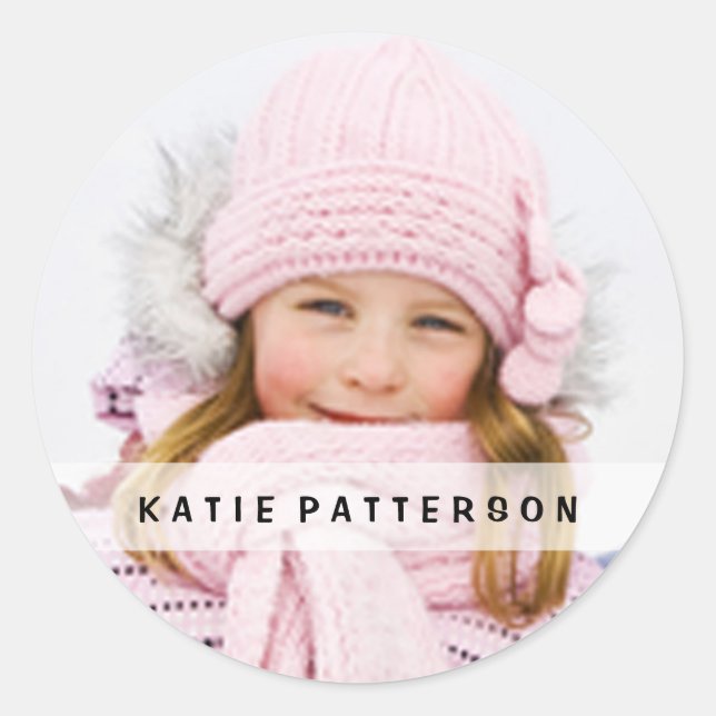 Pegatina de cierre redondeado para niños (Anverso)