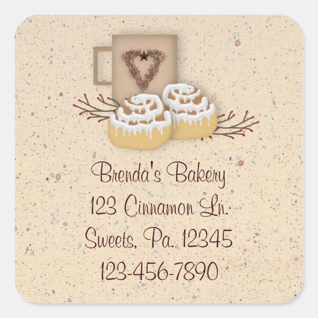 Pegatina de Cinnamon Rolls (Anverso)