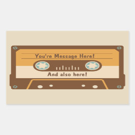 Pegatina de cintas de mensajes de personalizado