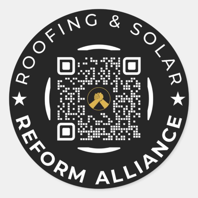 Pegatina de círculo de herramientas de código QR p (Anverso)