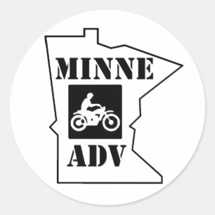 Pegatina de círculo de MinneADV
