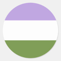 Pegatina de Círculo del Orgullo de Género