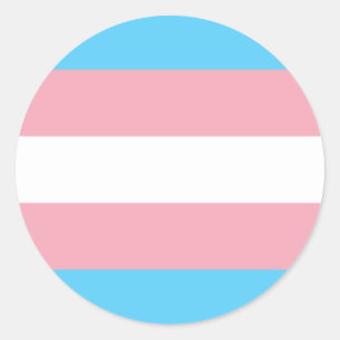 Pegatina de Círculo del Orgullo Transgénero