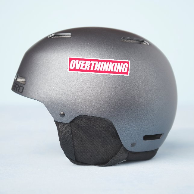 Pegatina de citado de sobrepensamiento (Lado del casco)