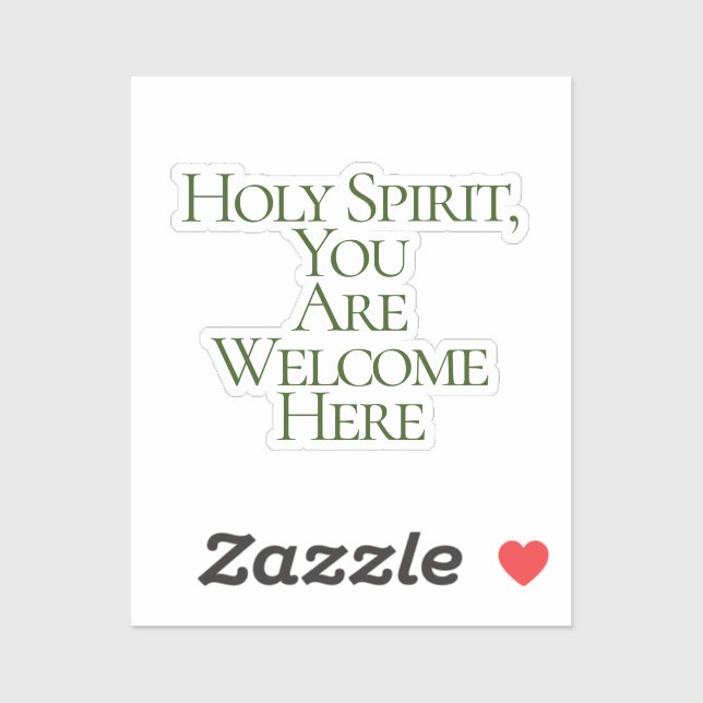 Pegatina de citas católicas (Hoja)