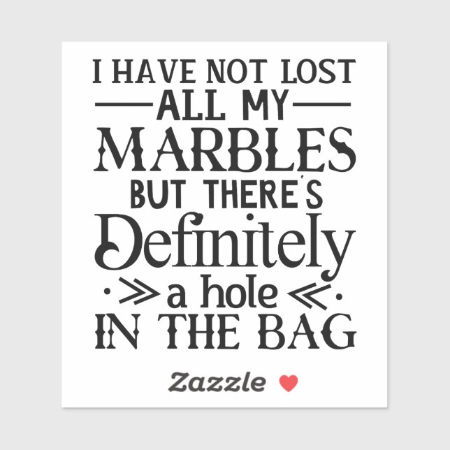 Pegatina de citas de actitud personal senciosa #2 (Hoja)