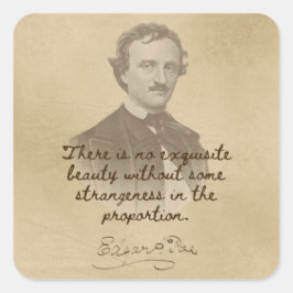 Pegatina de citas de Edgar Allan Poe - Belleza exq