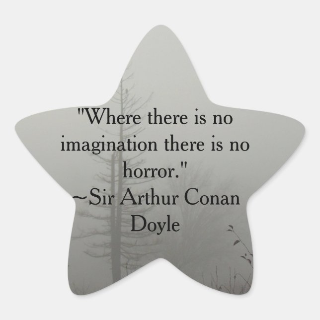 Pegatina de citas de horror (Anverso)