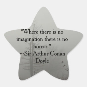 Pegatina de citas de horror