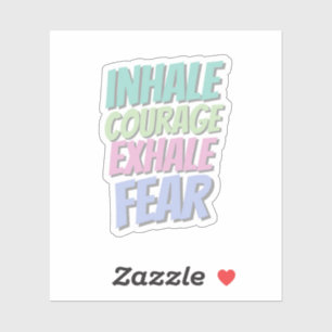 Pegatina de citas inspiradoras