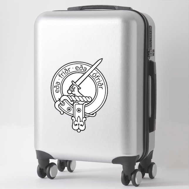 Pegatina de Clan Gunn Escudo (Old Norse) (Maleta)