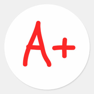 Pegatina de clasificación de papel A+
