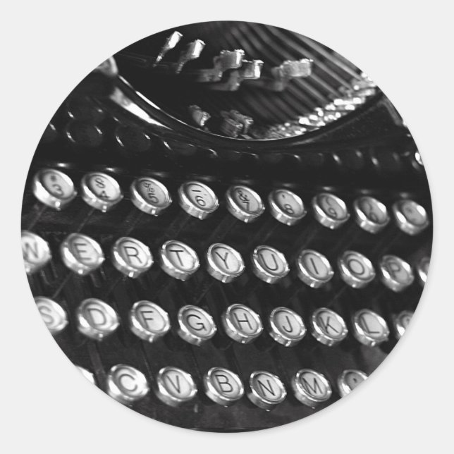 Pegatina de claves de máquina de escribir (Anverso)