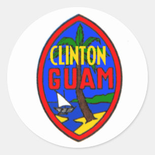 Pegatina de Clinton GUAM