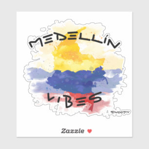 Pegatina de coche de Medellín Vibes