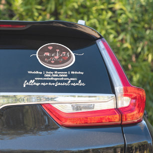 Pegatina de coche de negocio de panadería de logot