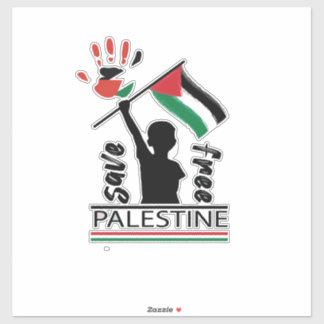 Pegatina de coches de Palestina, bandera palestina