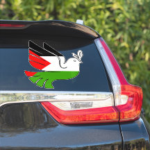 Pegatina de coches de paz de Palestina