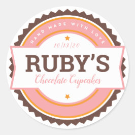 Pegatina de cocina con etiqueta de panadería